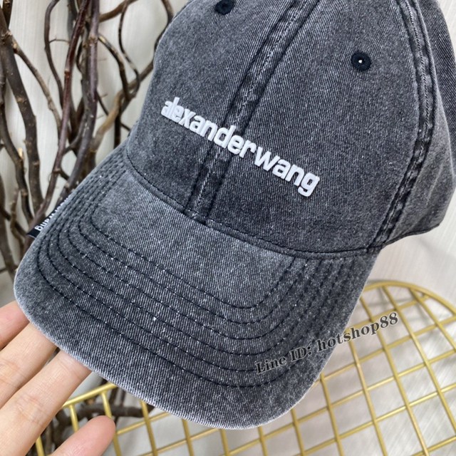 alexanderwang亞曆山大王新款洗水棒球帽 高品質純棉鴨舌帽 mmyj2975